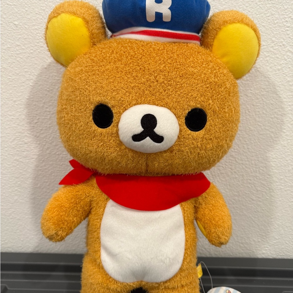 Authentic San-X Rilakkuma Kuji Sailor Hat Large Rilakkuma Plush RARE